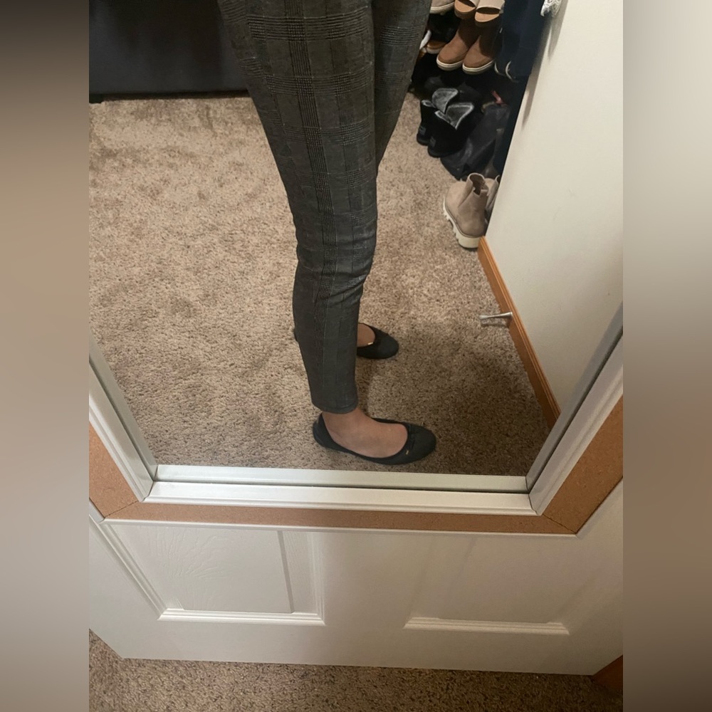 Gray & Black Plaid Dress Pants